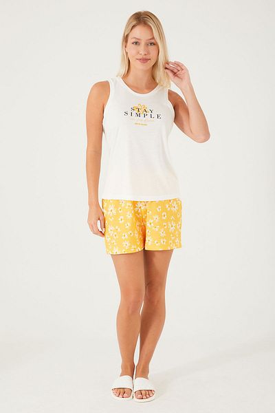 Pierre Cardin Cream Women's Shorts Set