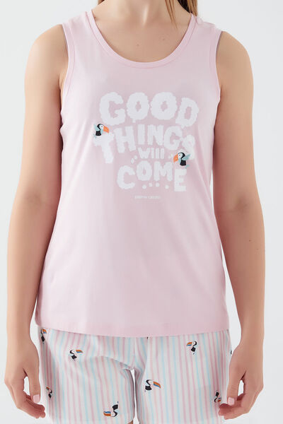 Pierre Cardin Good Things Dusty Pink Women's Shorts Set