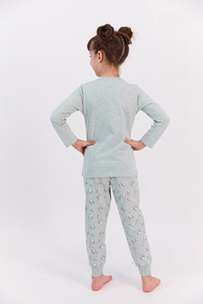 ROLY POLY Yeşilmelanj Girl's Pajama Set - Rolypoly Relax