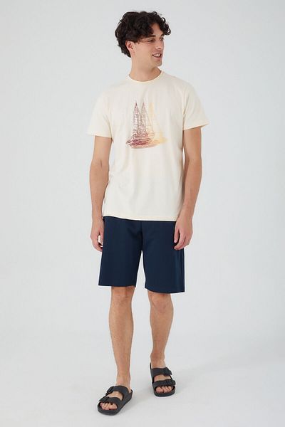 Arnetta Ανδρική στολή βερμούδας Sailing And Sea Off-White