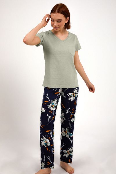 Arnetta Light Khaki Women's Short Sleeve Pajama Set