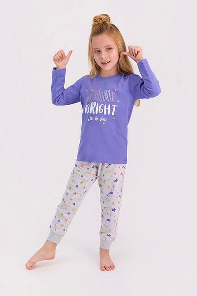 ROLY POLY Indigo Girl's Pajama Set - Rolypoly Shine Bright Like The Stars