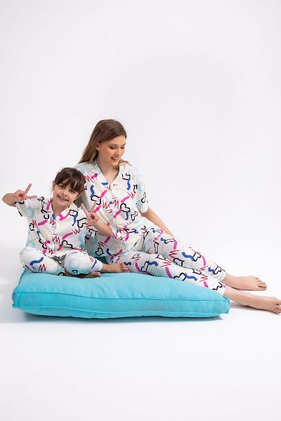 ROLY POLY Σετ πιτζάμες για κορίτσια πουκάμισο Rolyply Love Cream