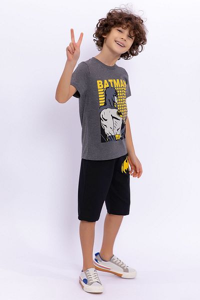 Batman Boy's Capri Set Antramelange