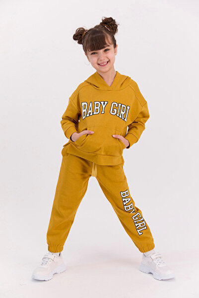 ROLY POLY Dark Mustard Rolypoly Baby Girl Girl Tracksuit Set