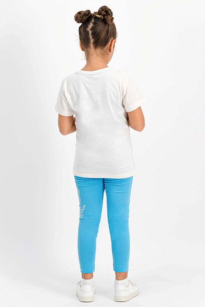 Frozen Vanilla Crew Neck Girl's Tights and Pajamas Set - Frozen Licensed