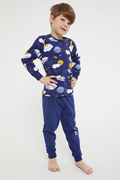 ROLY POLY Rolypoly Space Explorer Lacivert Erkek Çocuk Uzun Kol Pijama Takım