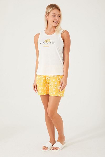 Pierre Cardin Cream Women's Shorts Set