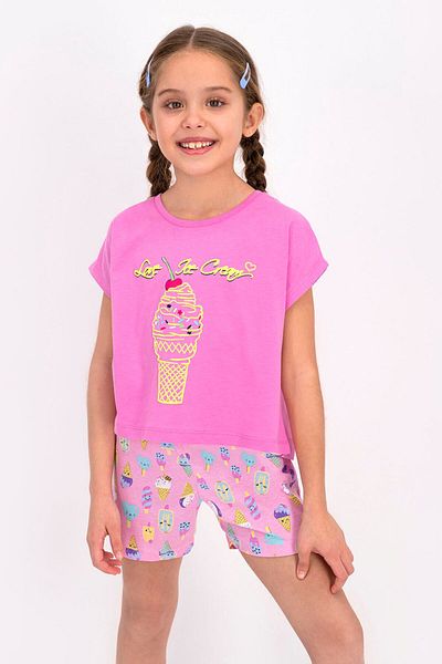 ROLY POLY Rolypoly Love Orchid Girl's Shorts Set - Ice Cream Pattern