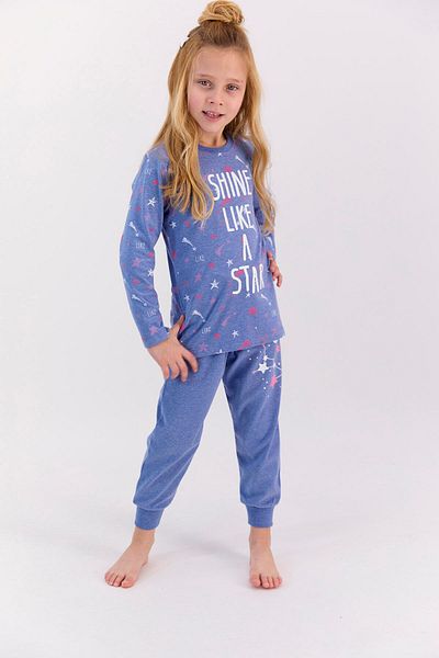 ROLY POLY Set de pijama pentru fetiță Rolypoly Shine Like A Star Blue Melange
