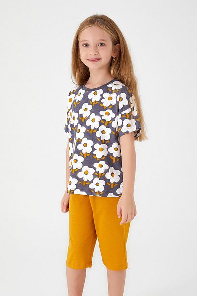 ROLY POLY Rolypoly Flower Anthracite Girl's Capri Set