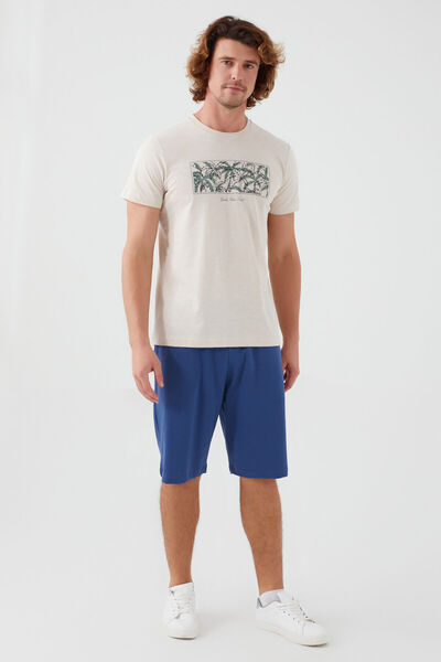 Arnetta Ανδρικό κοστούμι βερμούδας Guide Your Soul Light Yellow