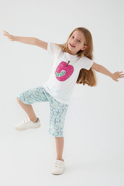 ROLY POLY Set capri crem pentru fete Rolypoly