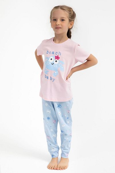 ROLY POLY Rolypoly Beach Light Pink Girl's Pajama Set