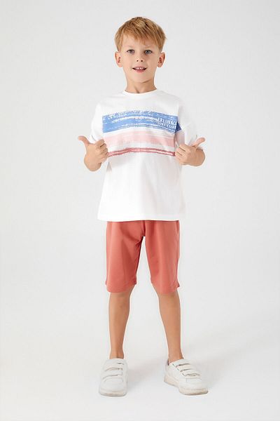 ROLY POLY Rolypoly Surf Club Cream Boy Bermuda Set