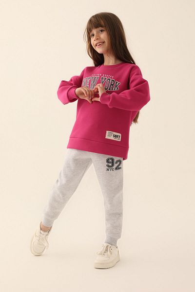 Rolypoly Σετ κοριτσίστικης φόρμας New York Dark Pink