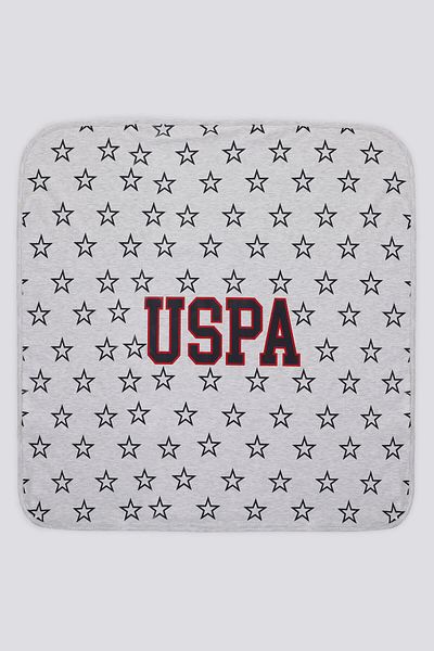 U.S. Polo Assn. U.S. Polo Assn Grey Star Patterned Baby Blanket
