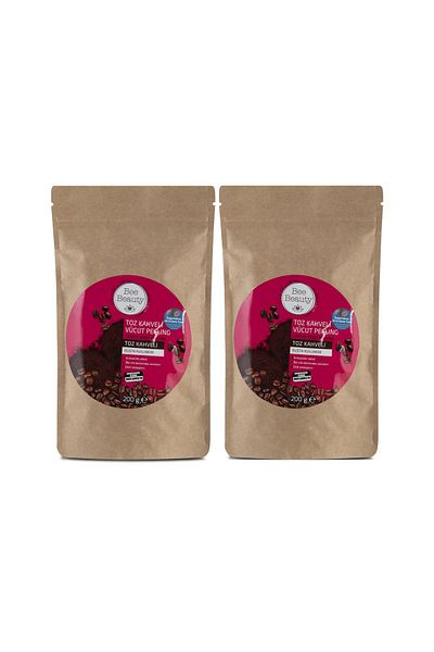 Bee Beauty Powdered Coffee Body Peeling - Powder Peeling 200 gr X2 Pack