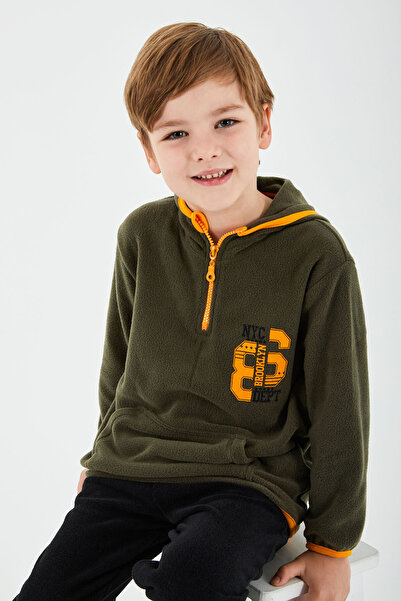 ROLY POLY Boy's Khaki Tracksuit Set - Rolypoly Nyc Dept, Long Sleeve