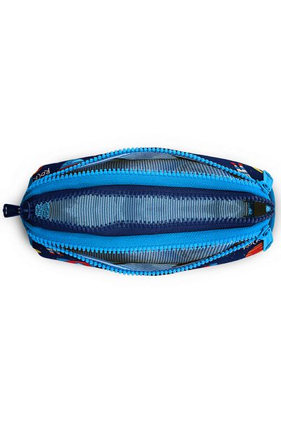 Coral High Παιδική τσάντα μολυβιού τριών τμημάτων Navy Blue Space με σχέδιο 22320