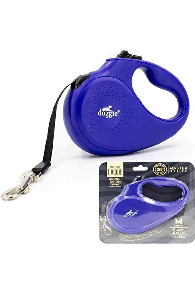 Doggie Otomatik Uzatma Tasması Master Seri Royalmavi 25kg/5mt