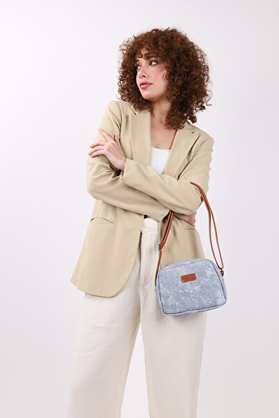 NOTHING Mini blugi urbani, blugi de damă, model de geantă de mână și geantă de umăr cu curea încrucișată reglabilă cu fermoar