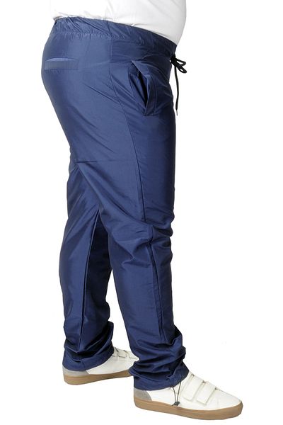 ModeXL Mode Xl Large Size Sweatpants Parachute Δύο Χρώματα 22510 Navy Blue