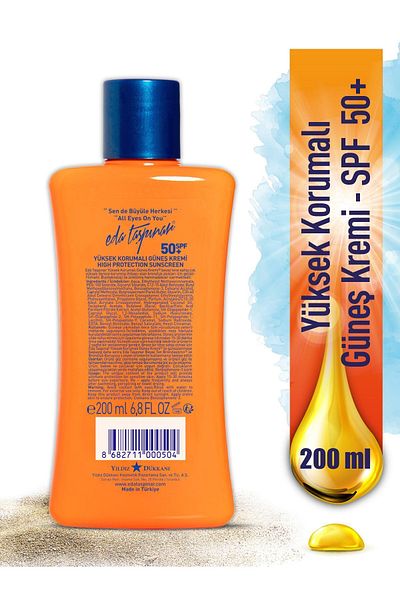 Eda Taşpınar High Protection Sun Cream Spf50+ - 200 Ml