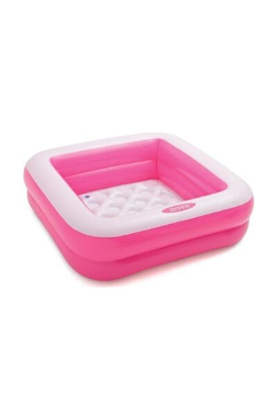 SmartFox Şişme Tabanlı Mini Kare Havuz - Pembe + Pompa