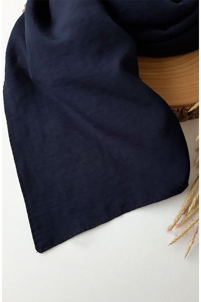 suhneva Chiffon Shawl Navy Blue