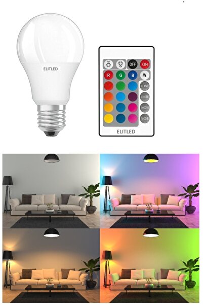 SmartFox Renk Değiştiren - Led Ampul - Dimmerli 9w Rgb - Uzaktan Kumandalı Le...