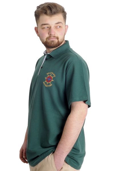 ModeXL Ανδρικό T-shirt Mode Xl Large Size Polo Adventure 23323 Nefti