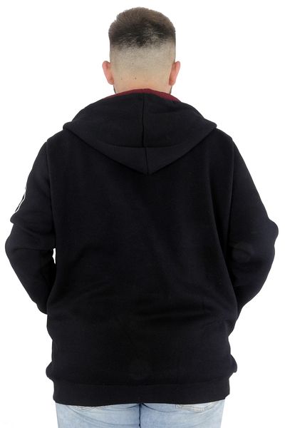 ModeXL Mode Xl Ανδρικό φούτερ με κουκούλα με φερμουάρ You Earn 22521 Navy Blue