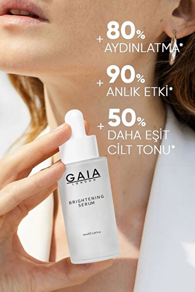 Gaia London Beyazlatıcı Etkili Leke Karşıtı Cilt Bakım Serumu Brighting Serum 50ml