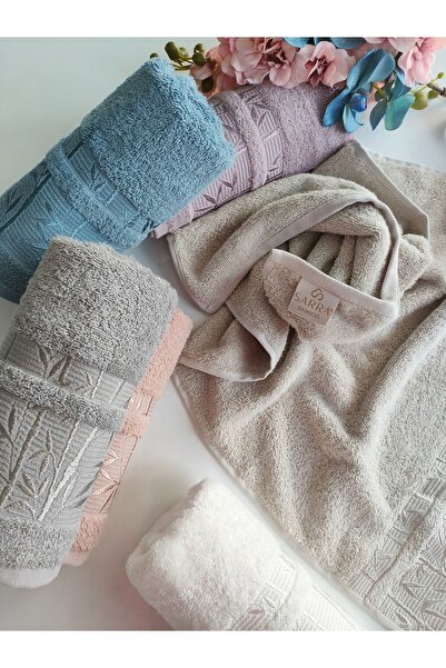 sarra 30X50 Бамбуковий кольоровий набір рушників, 6 штук