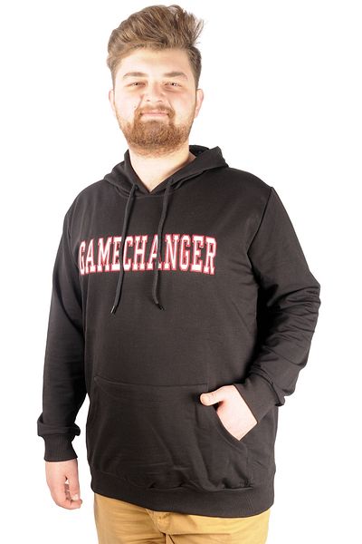 ModeXL Mode Xl Φούτερ μεγάλου μεγέθους Top Hood Gamechanger 21204 Μαύρο