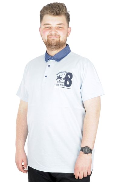 ModeXL Μπλουζάκι Mode Xl Plus Size Polo Modx Club 22351 Μπλε