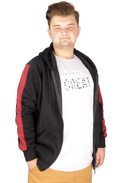 ModeXL Mode Xl Ανδρικό φούτερ με λουράκι 21503 Μαύρο