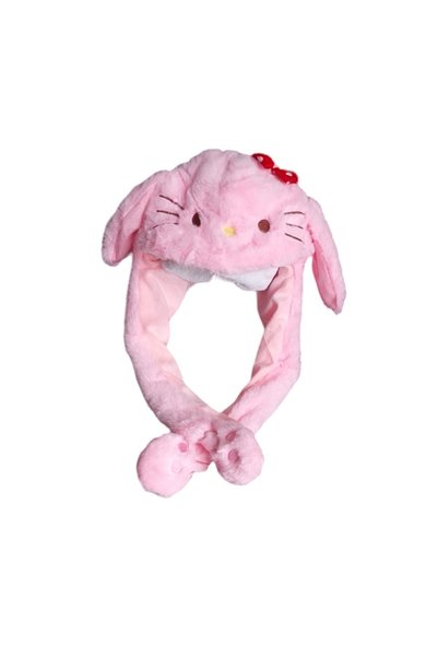 miso aksesuar takı Misotrend ışıklı Pembe oynar kulaklı Hello kitty figürlü p...