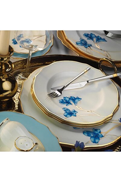 Galeri Kristal Evalıza Poetıca Gold Buket Mavı Ymk Tkm 61 Prç