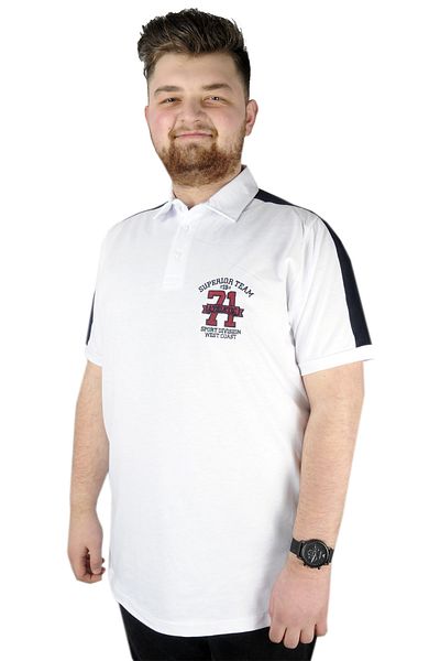 ModeXL Ανδρικό μπλουζάκι Mode Xl Polo Superior Team 22315 Λευκό
