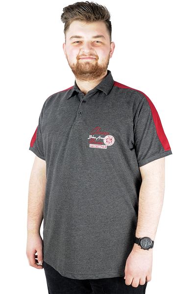 ModeXL Mode Xl Ανδρικό T Shirt Polo Ocean 22317 Antramelange