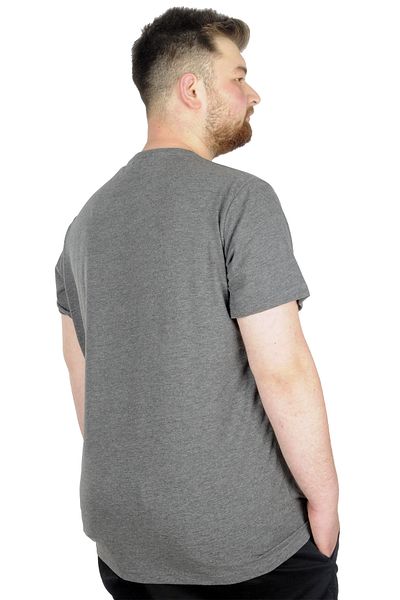 ModeXL Mode Xl Μπλουζάκι μεγάλου μεγέθους Bis Collar Culture 22191 Antramelange