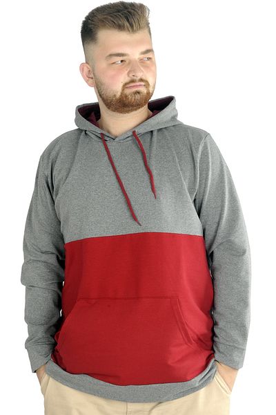 ModeXL Mode Xl Ανδρική κουκούλα με κουκούλα καγκουρό 22527 Antramelange