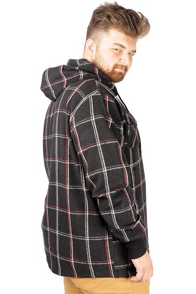 ModeXL Mode Xl Ανδρικό κάλυμμα με φερμουάρ Τσέπη Ξυλοκόπος 21571 Μαύρο