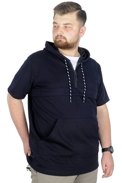 ModeXL Mode Xl Μεγάλο Μέγεθος Sweat Hooded Ted 22560 Navy Blue