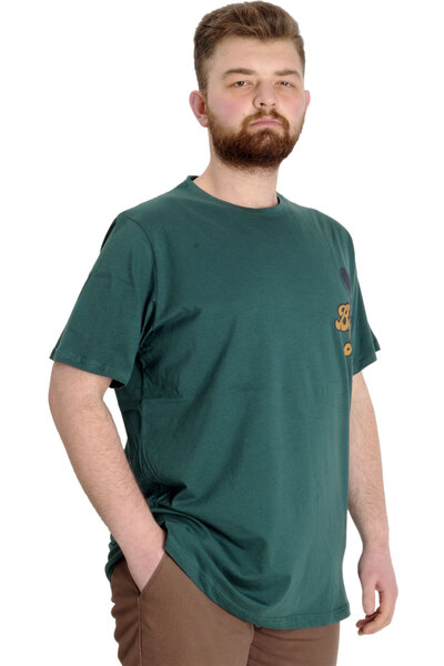 ModeXL Ανδρικό T-shirt Mode Xl Plus Size Best Score 23134 Nefti