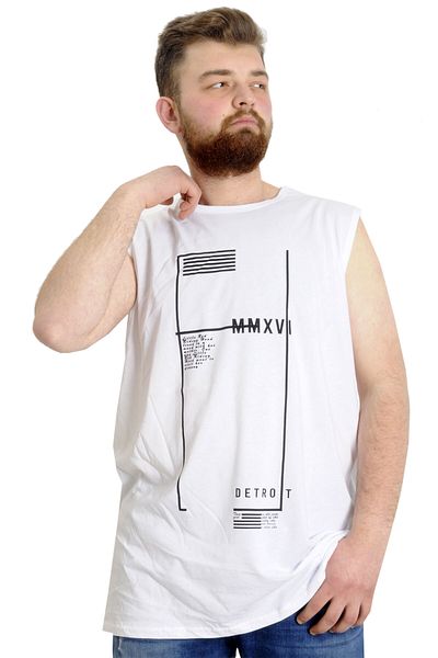 ModeXL Mode Xl Ανδρικό εσώρουχο μεγάλου μεγέθους Detro 23007 Λευκό