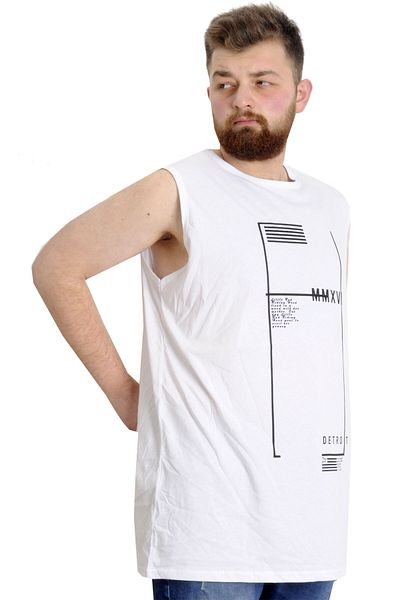 ModeXL Mode Xl Ανδρικό εσώρουχο μεγάλου μεγέθους Detro 23007 Λευκό
