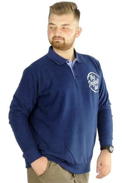ModeXL Mode Xl Ανδρικό φούτερ Polo Thessaloniki Infinite 22441 Indigo